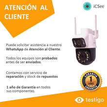 Cargar imagen en el visor de la galería, Cámara IP PTZ Doble Lente T897DL Giratoria Exterior 6MP - ICSEE