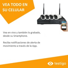 Cargar imagen en el visor de la galería, Kit NVR de 8 Canales con 4 Cámaras