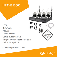 Cargar imagen en el visor de la galería, Kit NVR de 8 Canales con 4 Cámaras