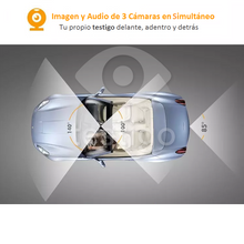 Cargar imagen en el visor de la galería, DashCam Triple CD26 Full HD